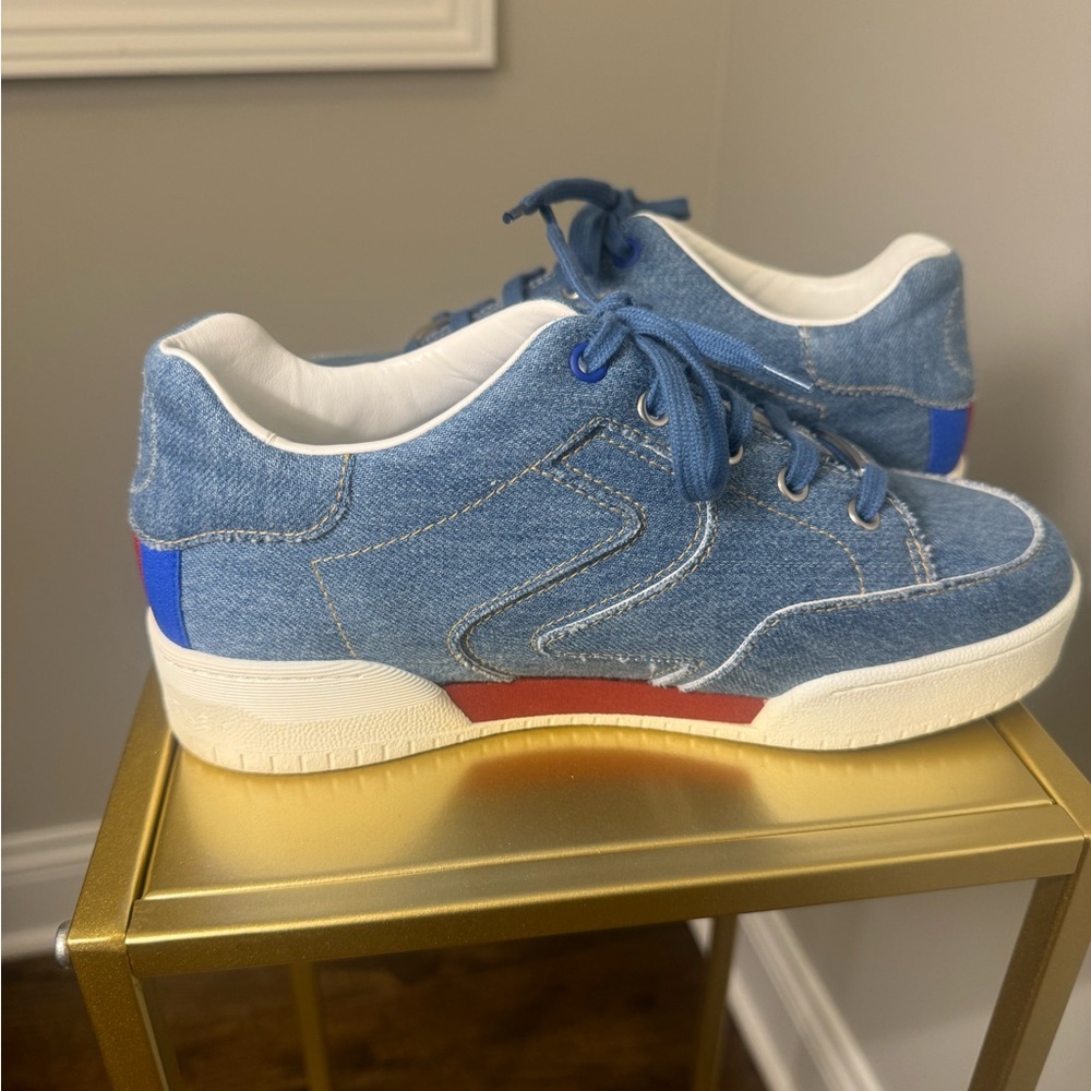 Stella McCartney Terry embroidered platform sneaker size 37. - Picture 3 of 8